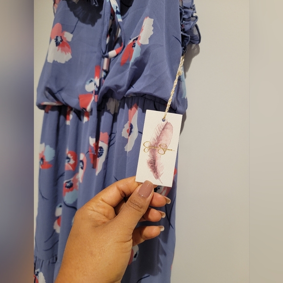 Poppy print Jessica Simpson gauze maxi - Picture 4 of 4